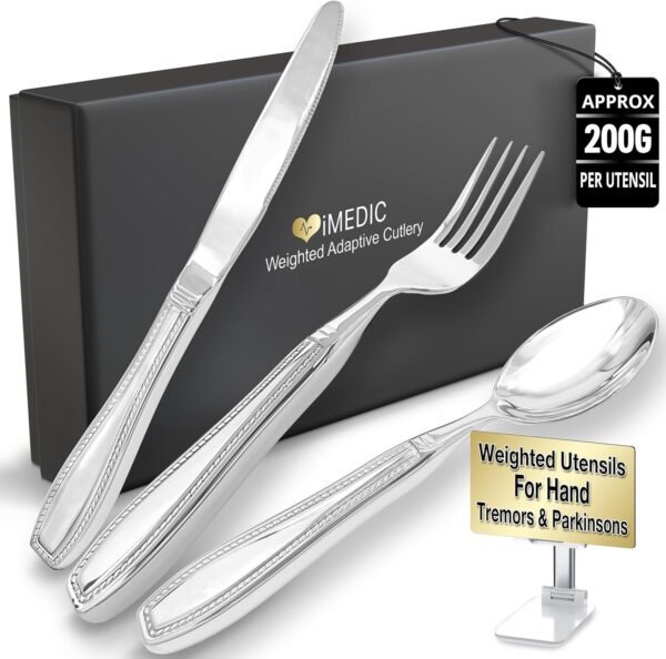Weighted cutlery for tremors or parkinsons