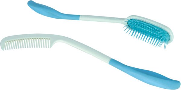 Brushing hair for limited mobility