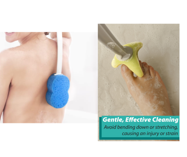Long Handled bathing sponge set